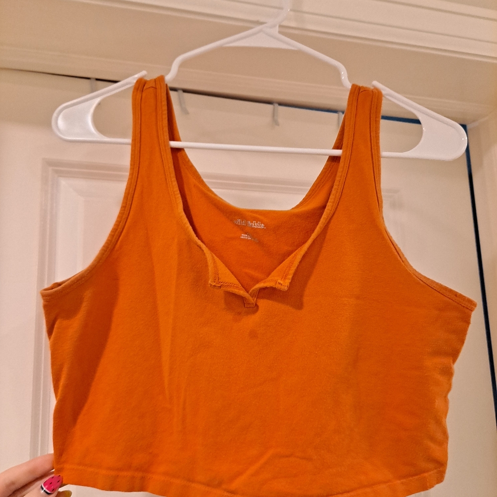 Target Vibrant Orange Crop Top